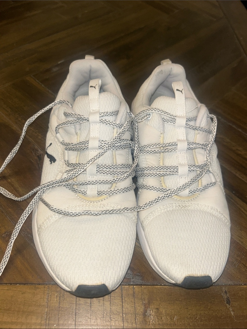 Puma Kids White Low-Top Athletic Sneakers
